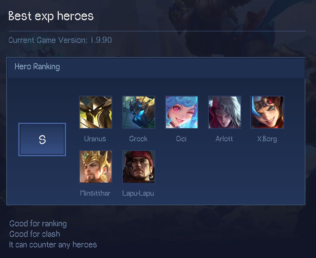 Best exp heroes