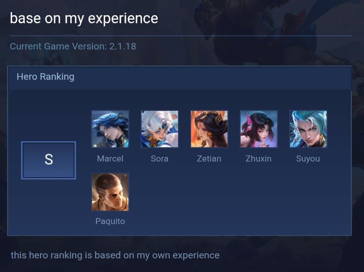 base on my experience