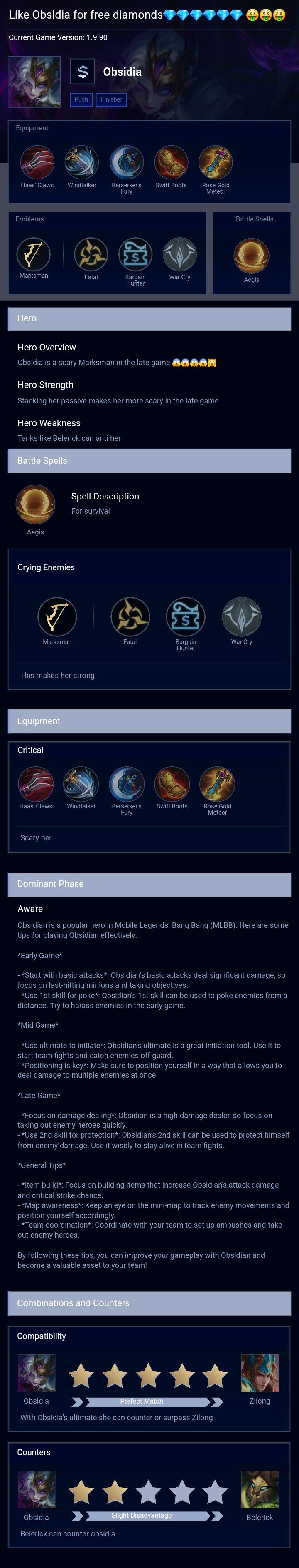 Like Obsidia for free diamonds💎💎💎💎💎💎 🤑🤑🤑