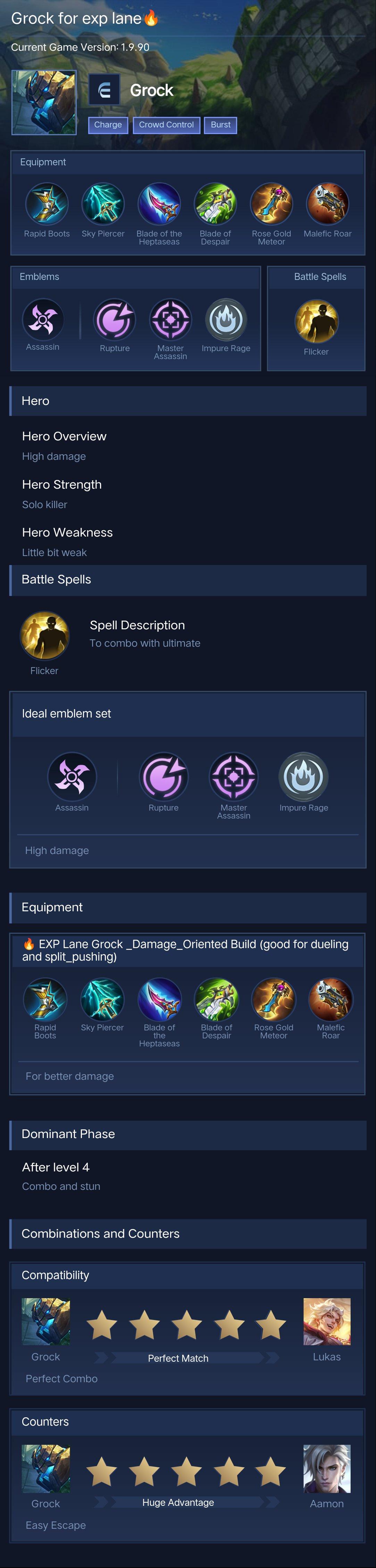 Grock for exp lane🔥