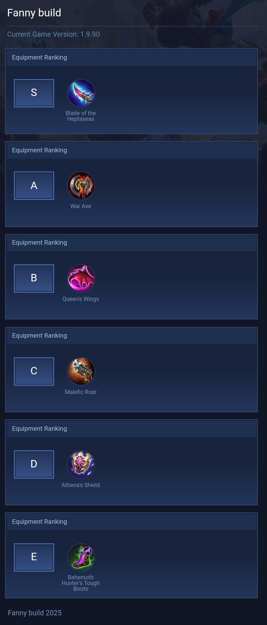 Fanny build