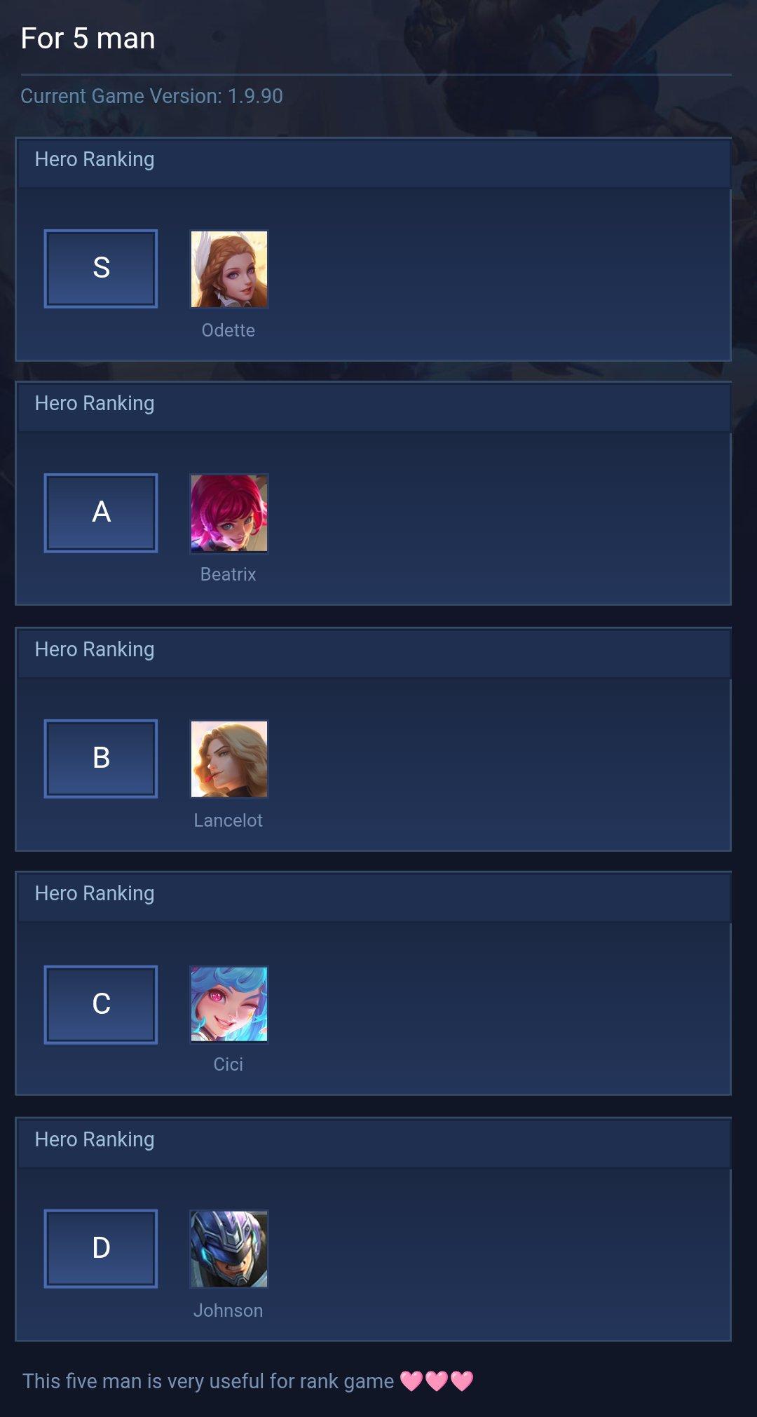 For 5 man