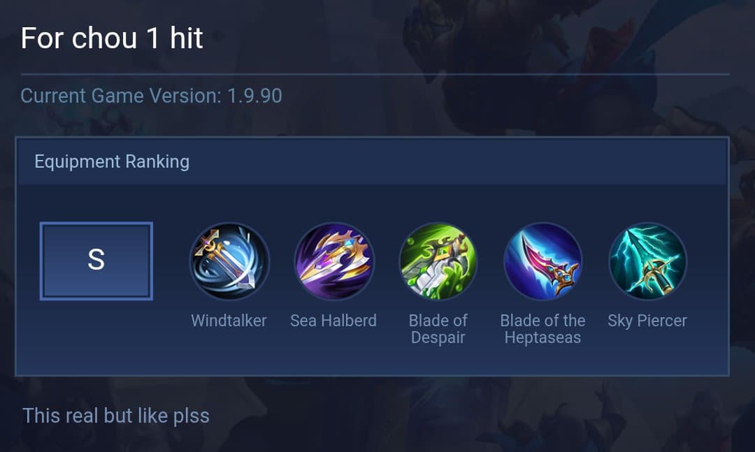 For chou 1 hit