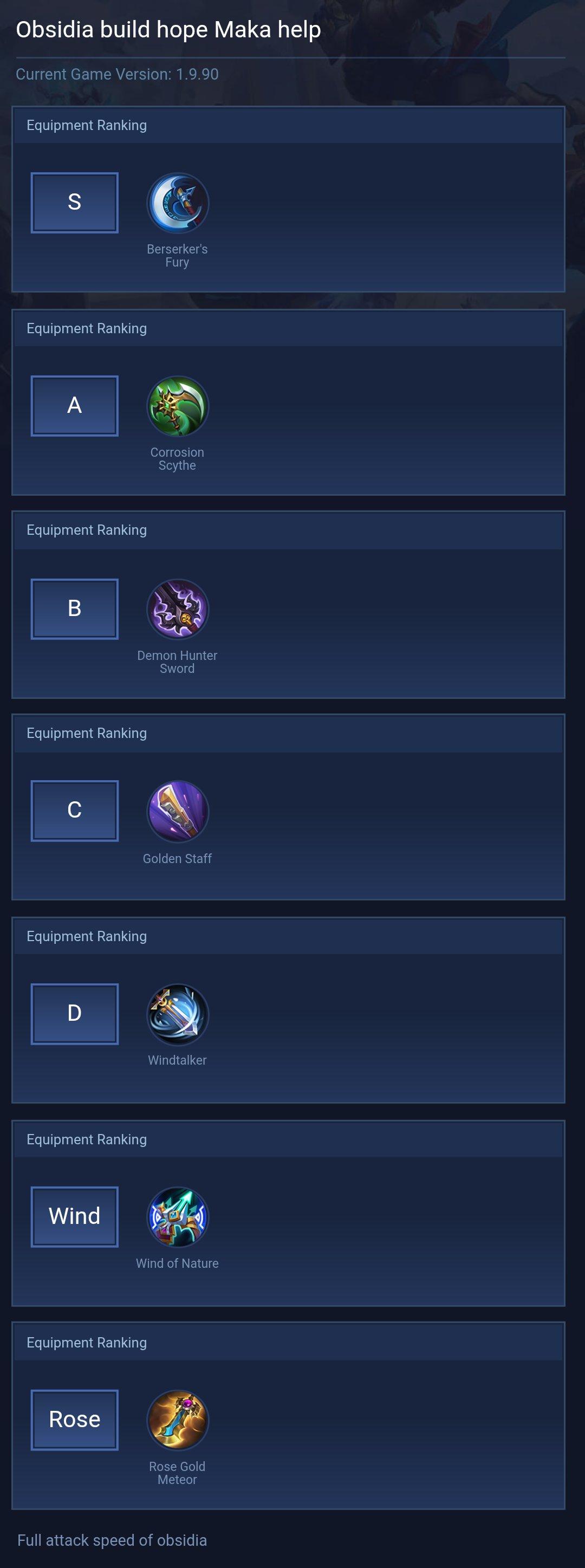 Obsidia build hope Maka help