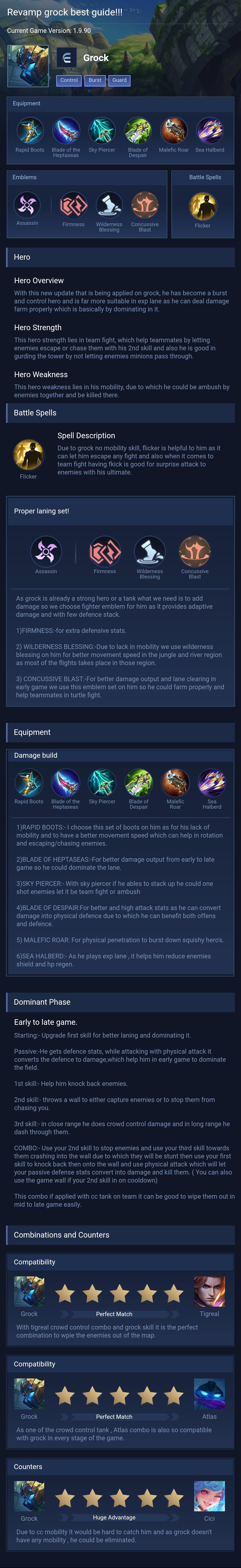 Revamp grock best guide!!!