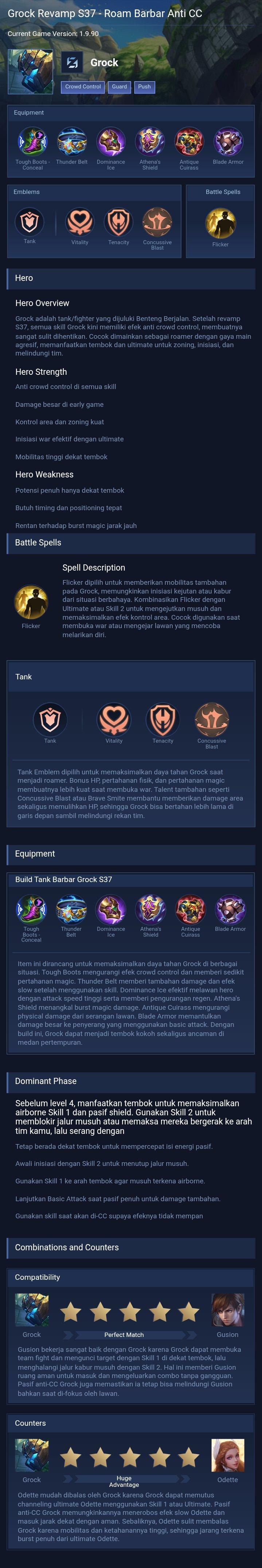 Grock Revamp S37 - Roam Barbar Anti CC