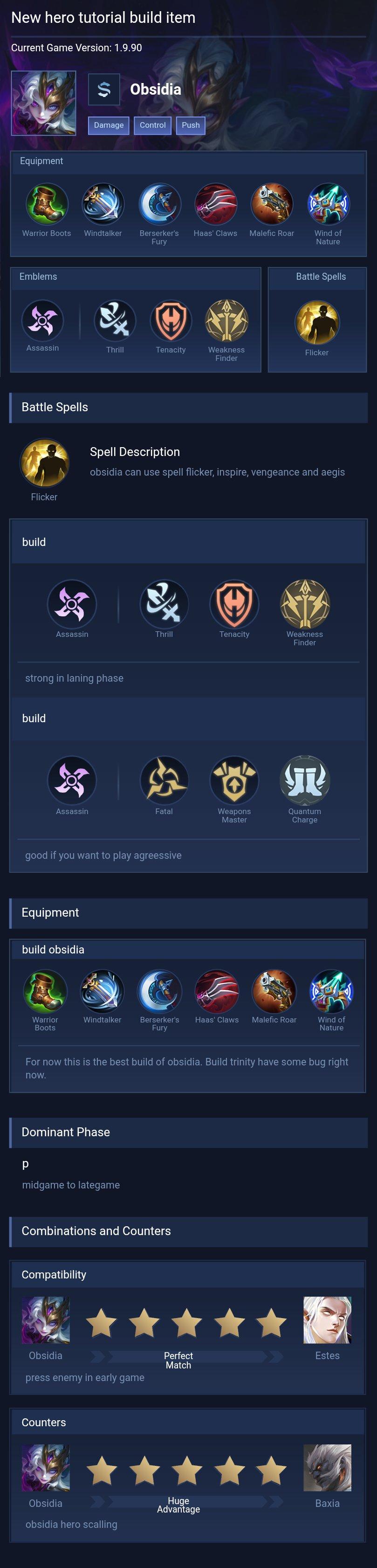 New hero tutorial build item