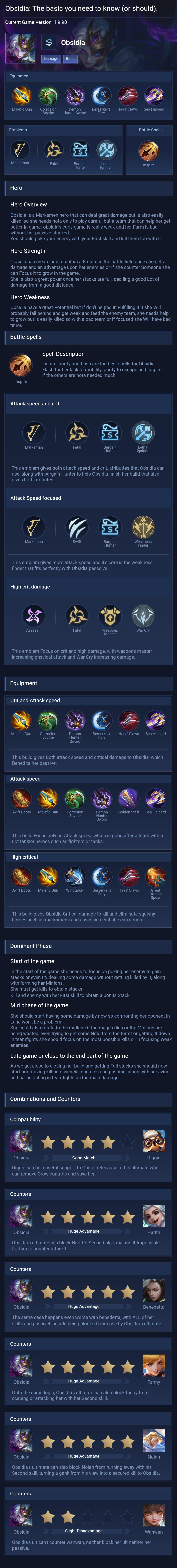 Obsidia: The basic you need to know (or should).