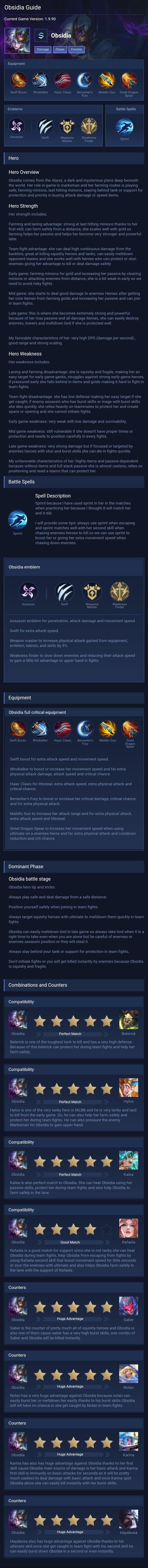 Obsidia Guide