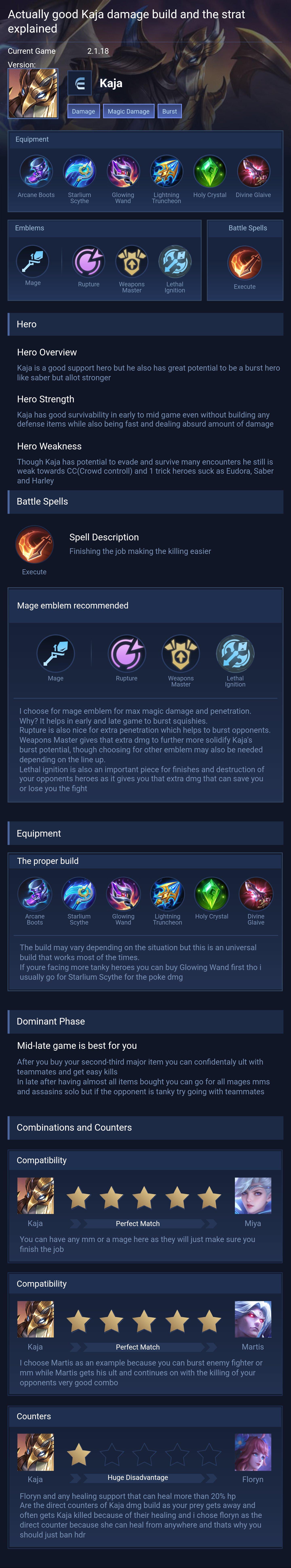 Actually good Kaja damage build and the strat explained