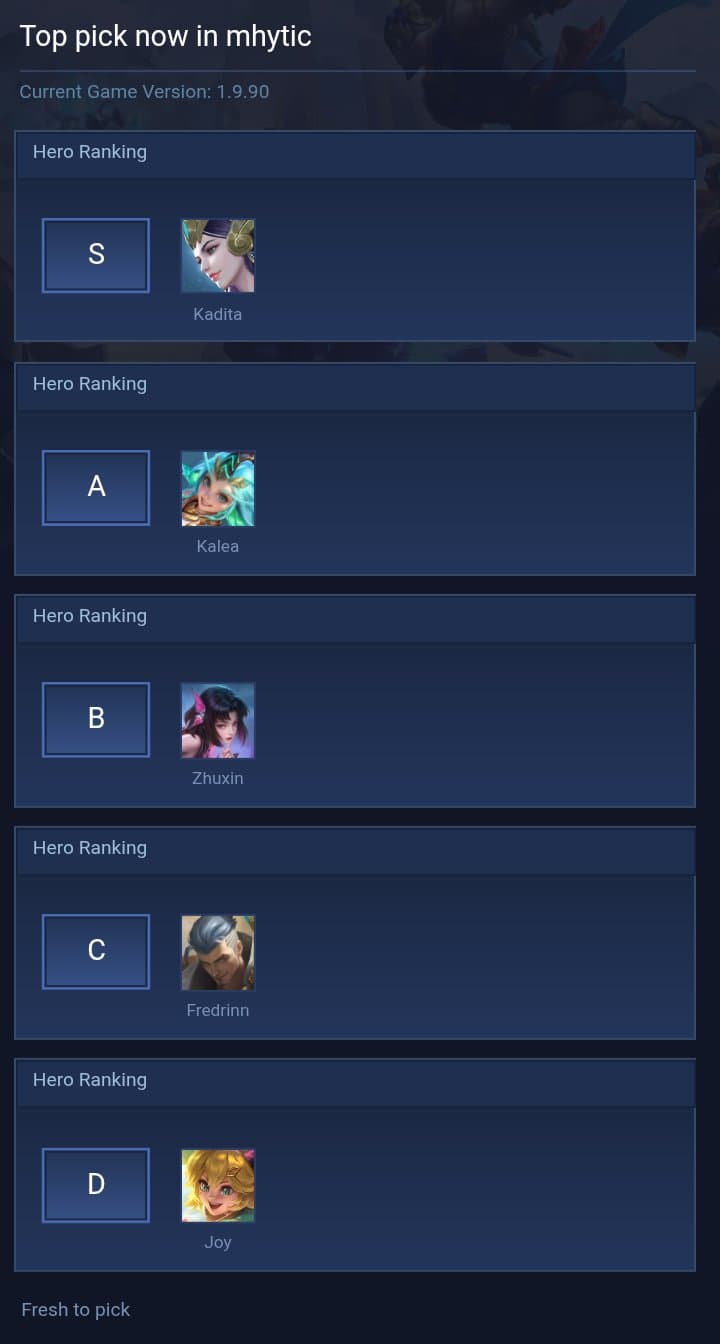 Top pick now in mhytic