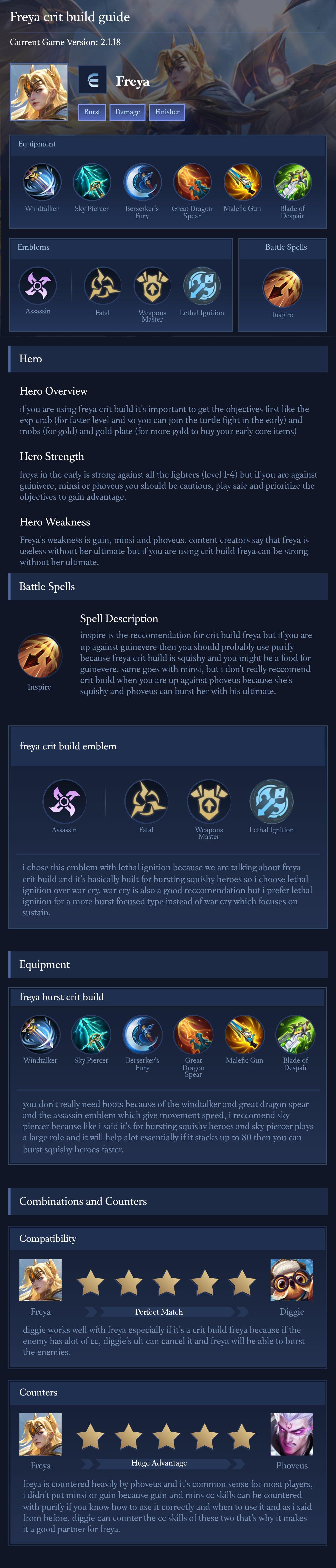 Freya crit build guide