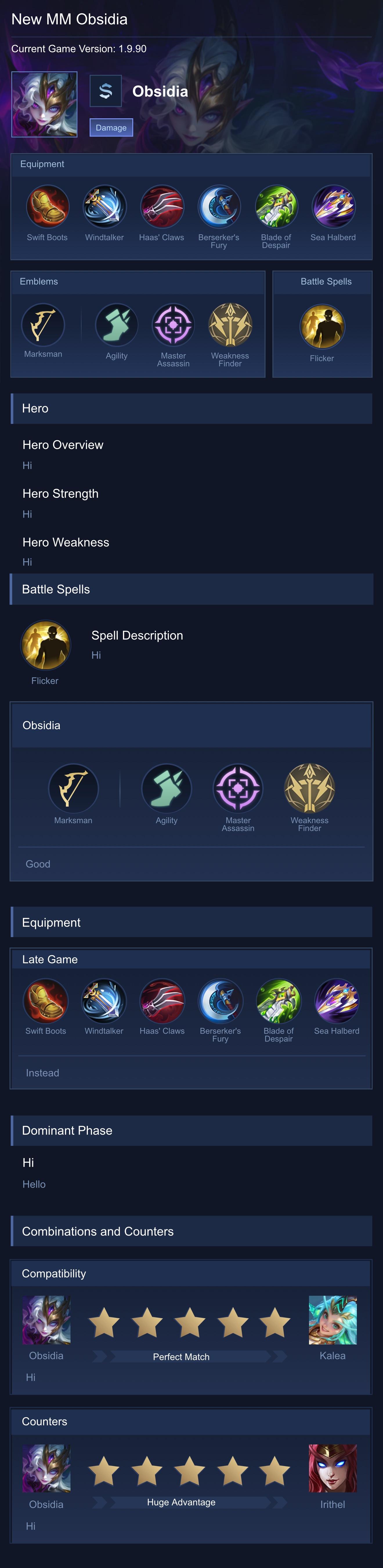 New MM Obsidia