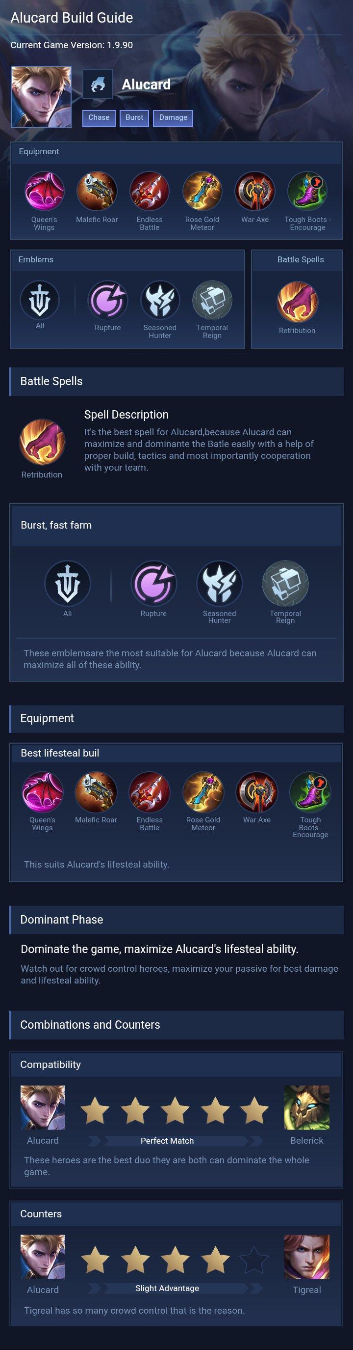 Alucard Build Guide