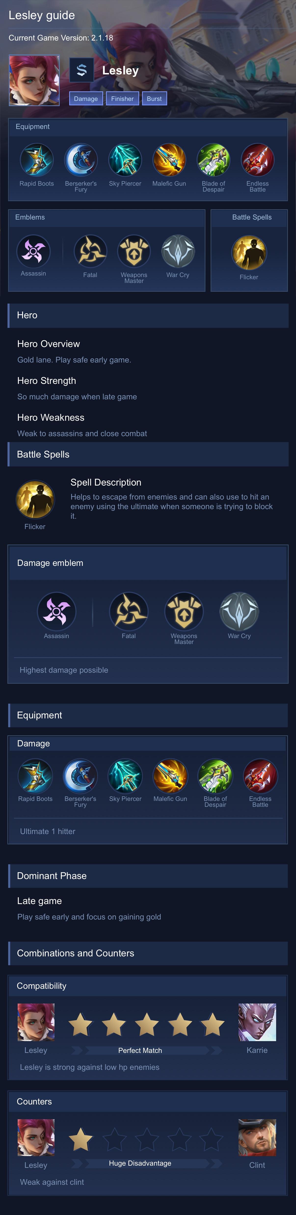 Lesley guide