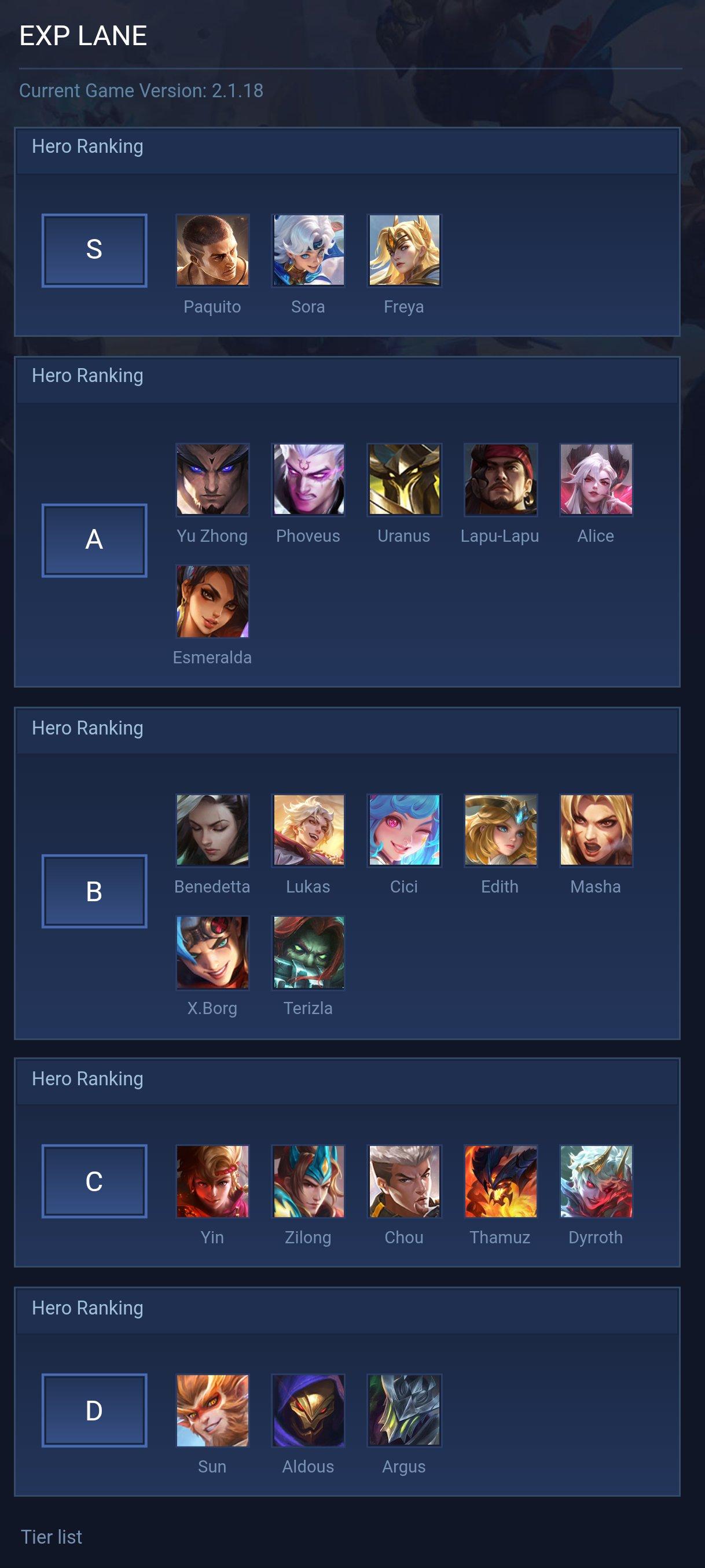EXP LANE