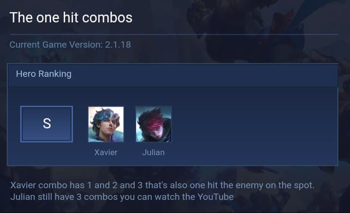 The one hit combos