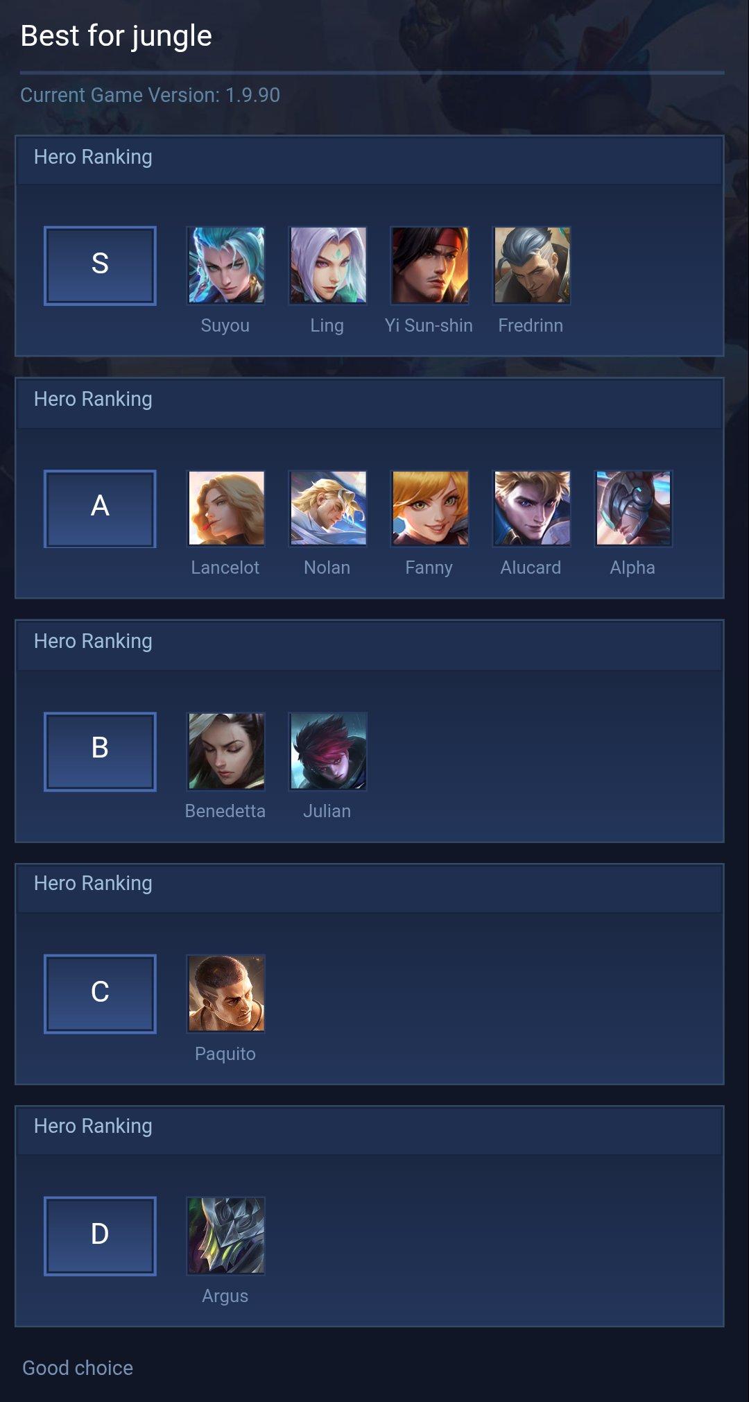 Best for jungle