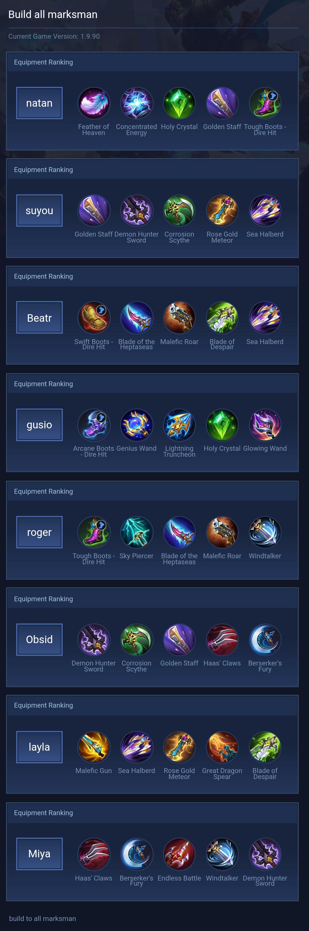 Build all marksman