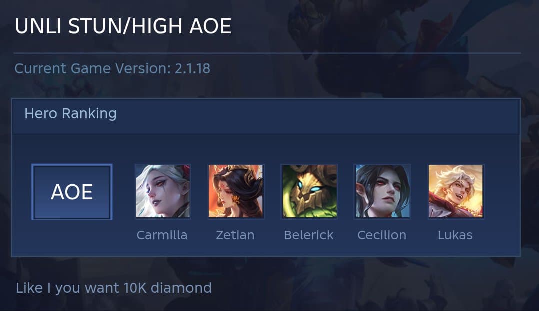 UNLI STUN/HIGH AOE