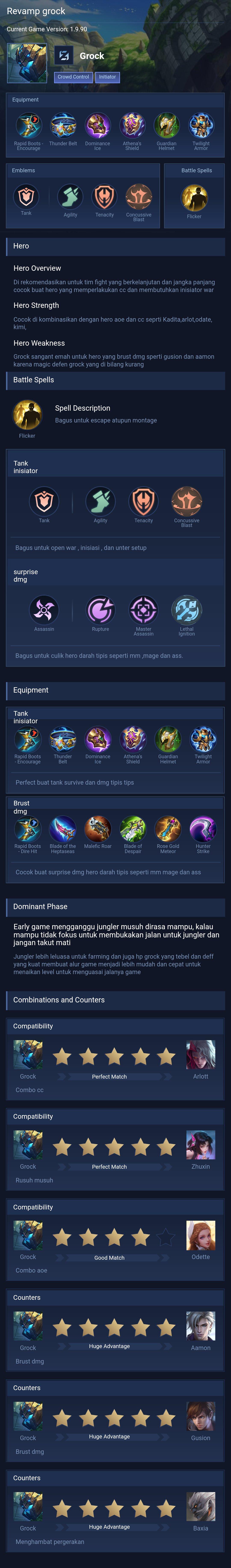 Revamp grock