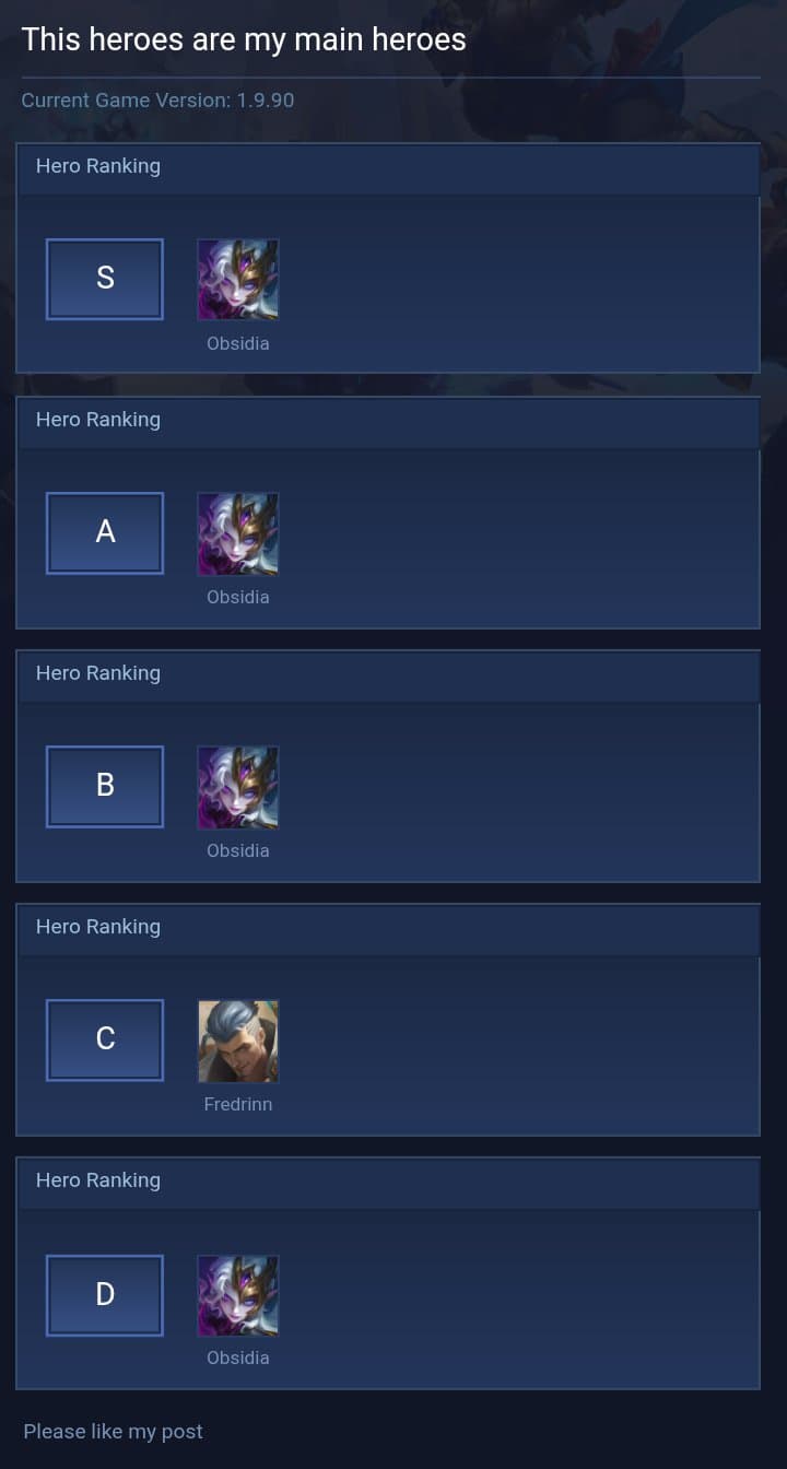 This heroes are my main heroes