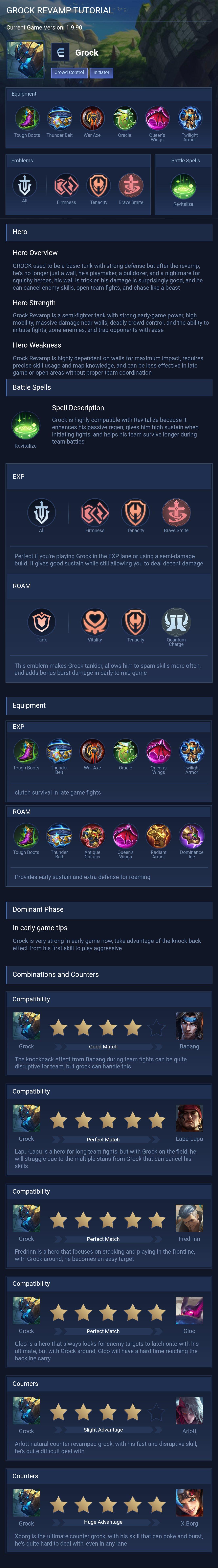 GROCK REVAMP TUTORIAL