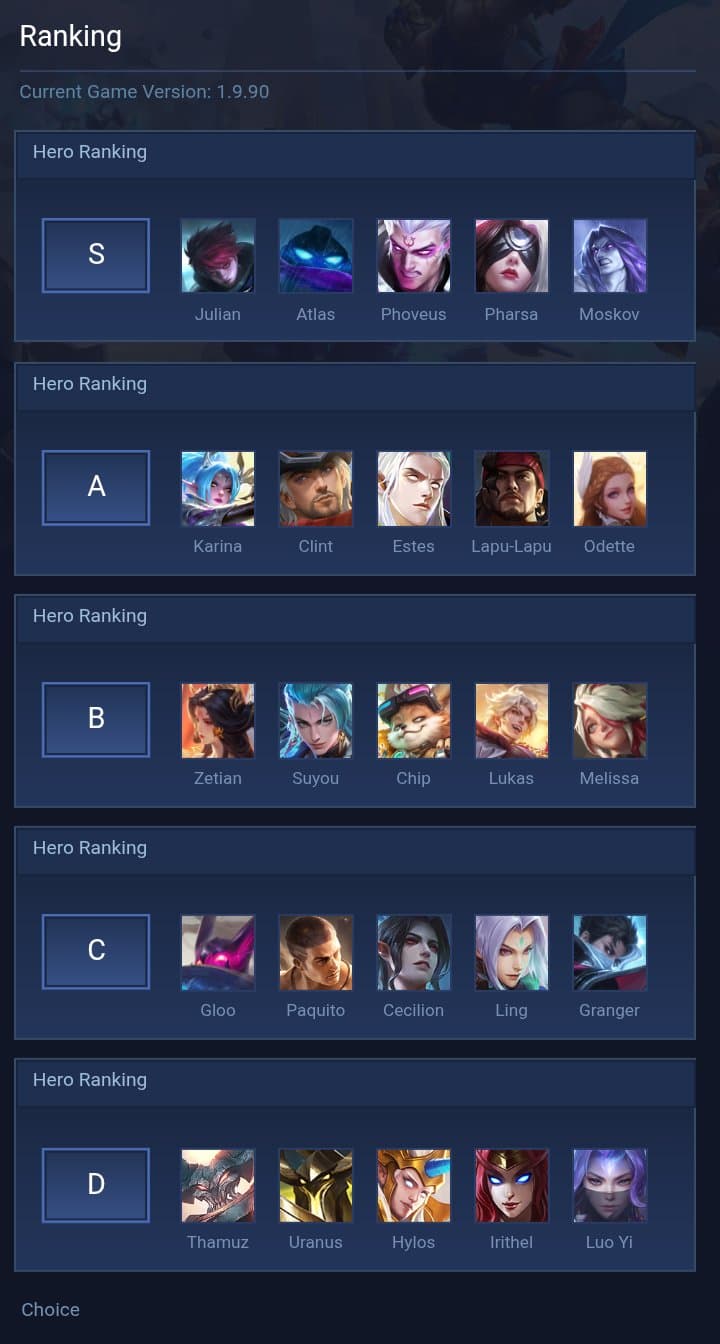 Ranking