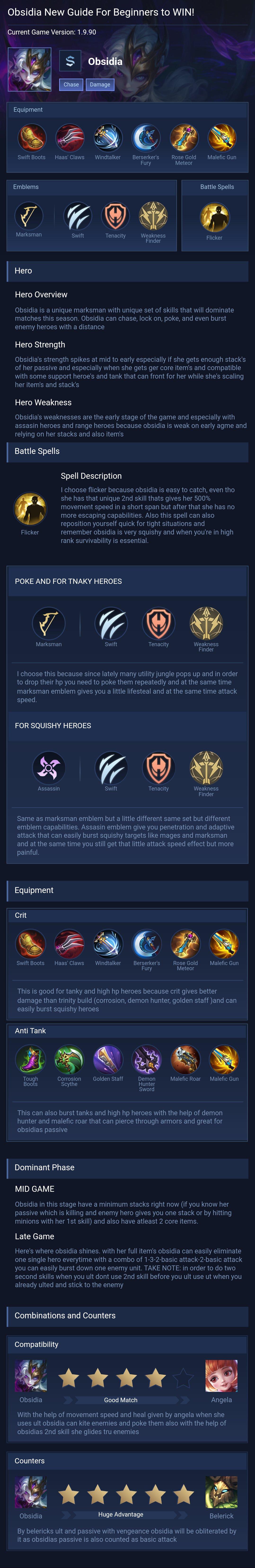 Obsidia New Guide For Beginners to WIN!