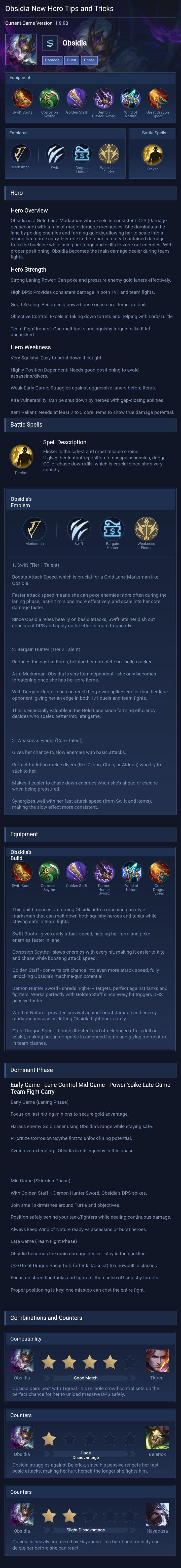 Obsidia New Hero Tips and Tricks