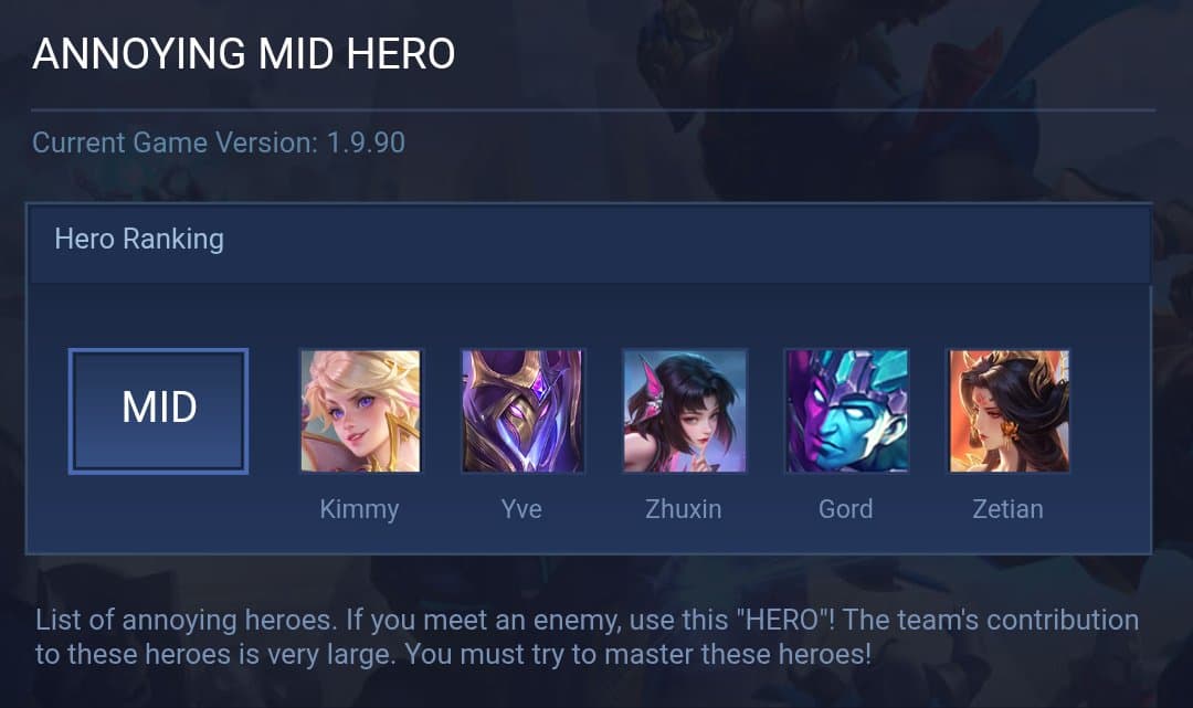 ANNOYING  MID HERO
