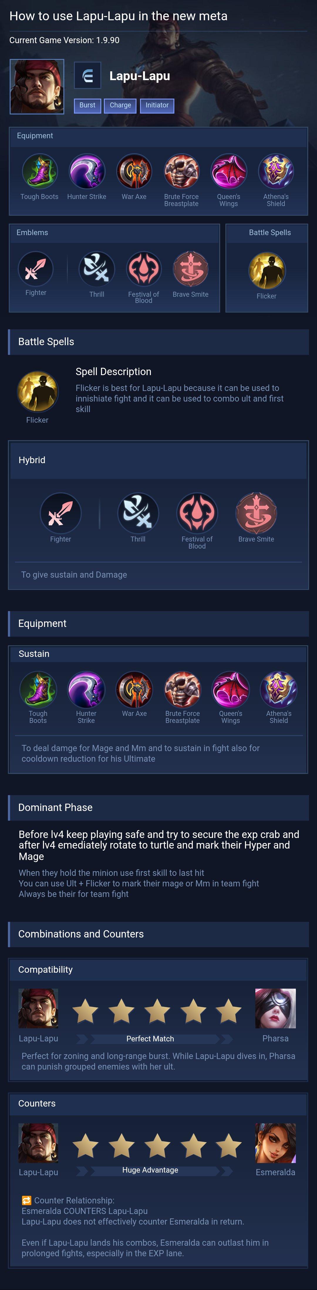 How to use Lapu-Lapu in the new meta