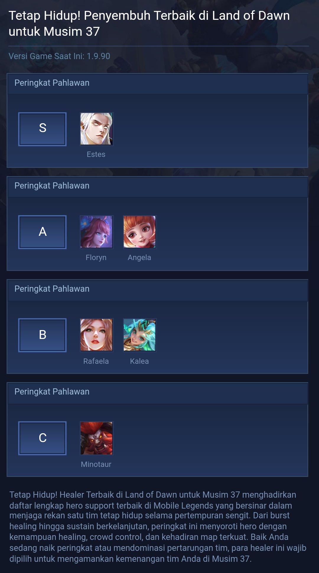Stay Alive! Best Healers in Land of Dawn Ranked for Season 37