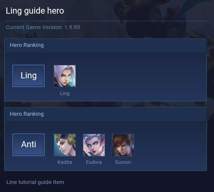 Ling guide hero