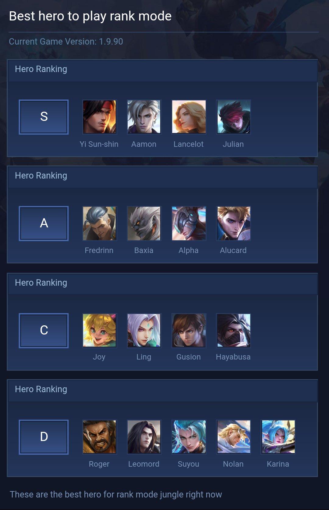 Best hero to play rank mode