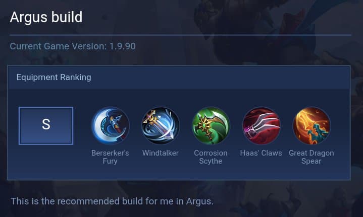 Argus build