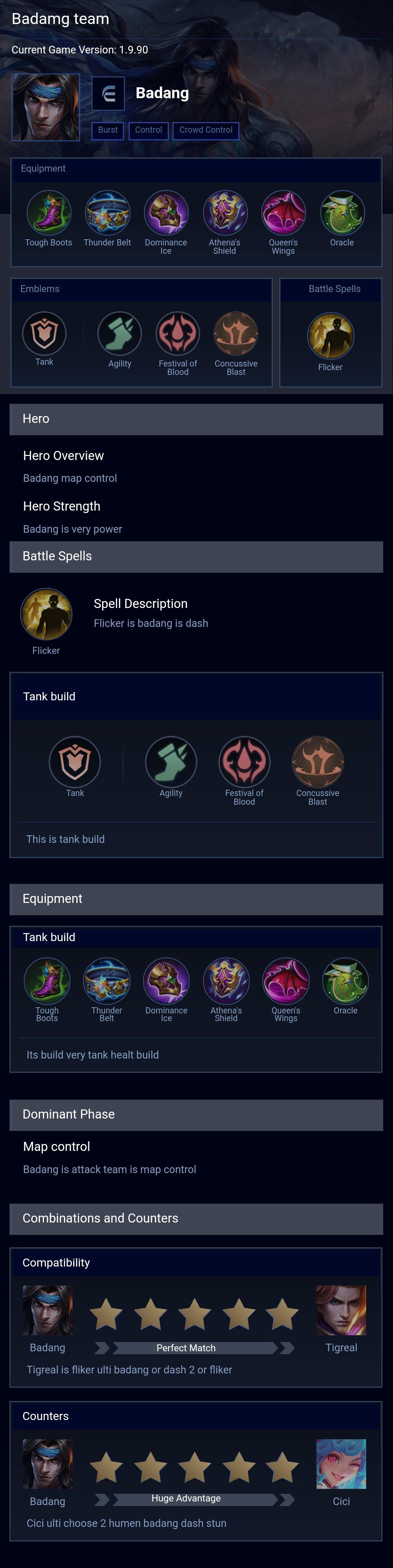 Badamg team