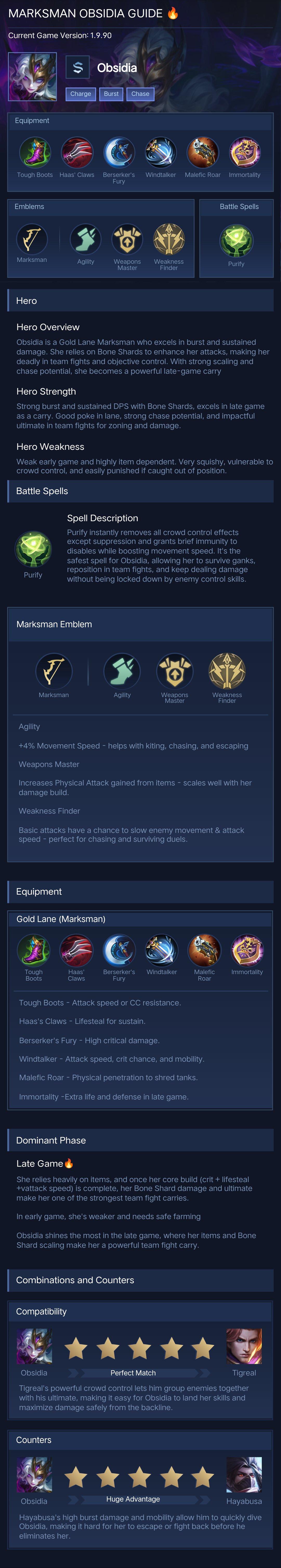MARKSMAN OBSIDIA GUIDE 🔥