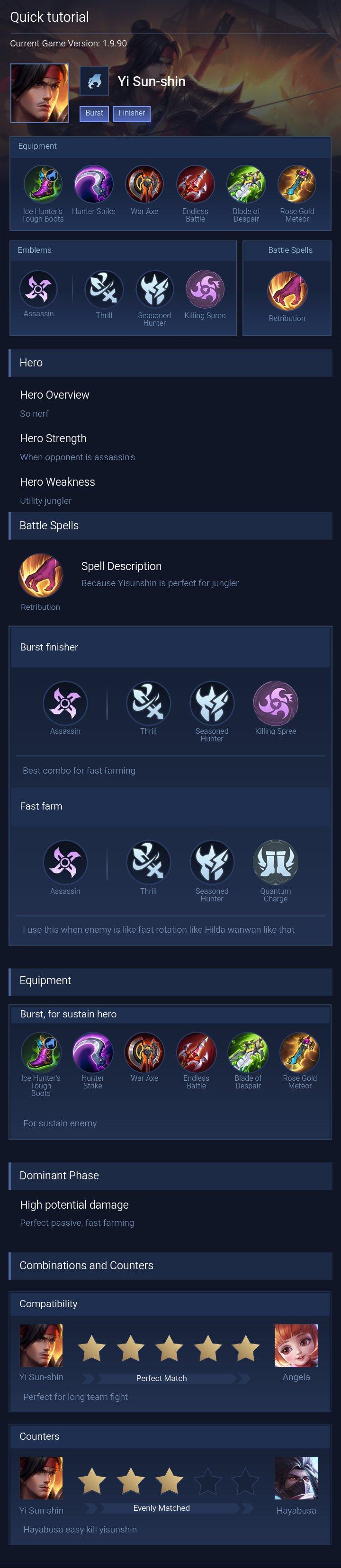 Quick tutorial