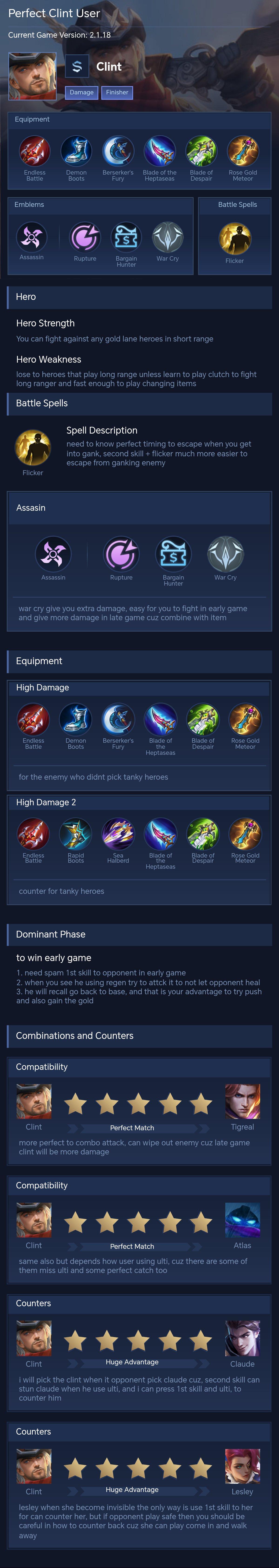 Perfect Clint User
