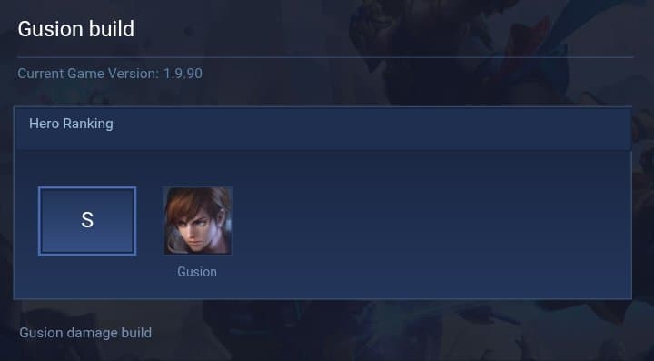 Gusion build