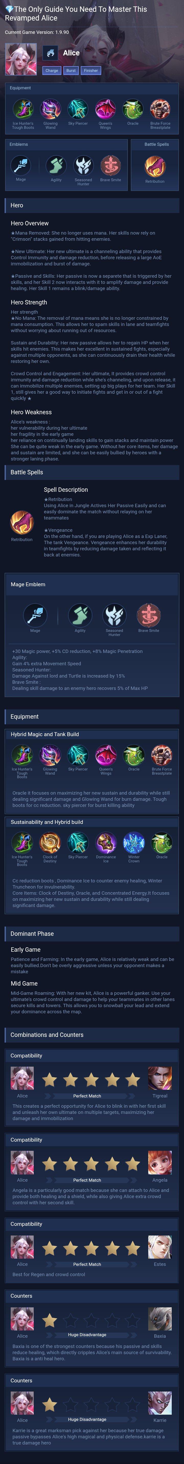 💎The Only Guide You Need To Master This Revamped Alice