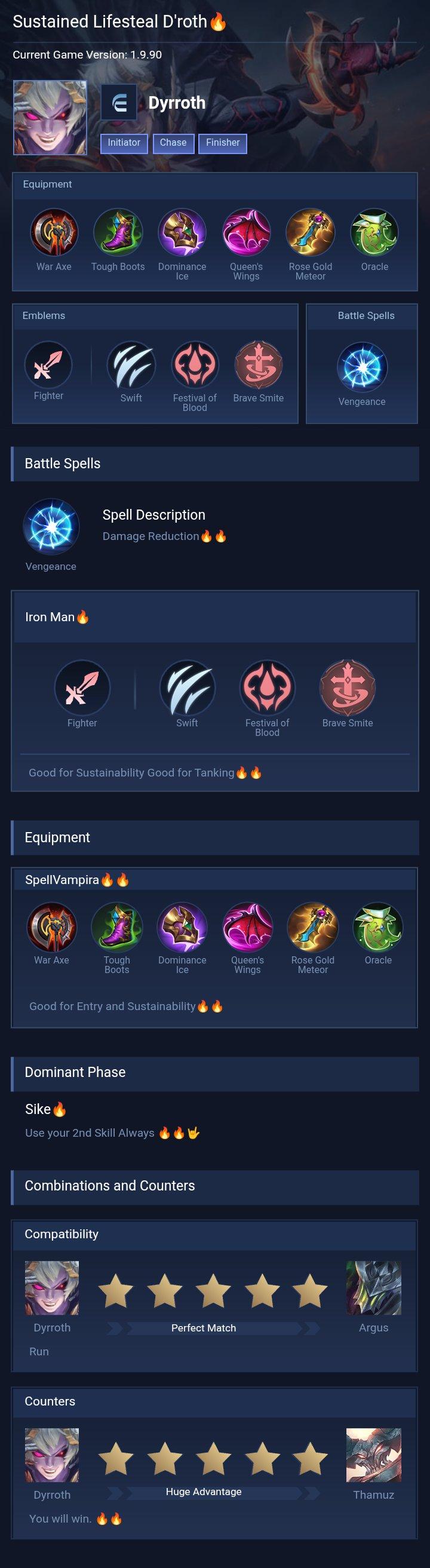 Sustained Lifesteal D'roth🔥