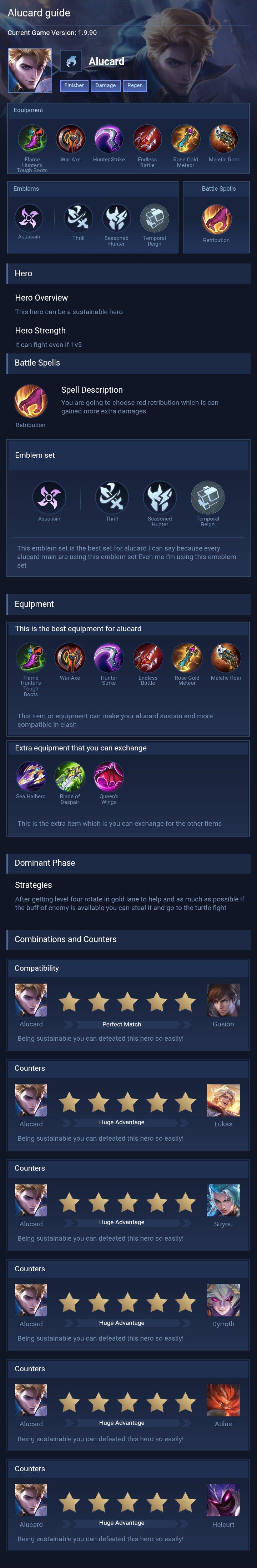 Alucard guide