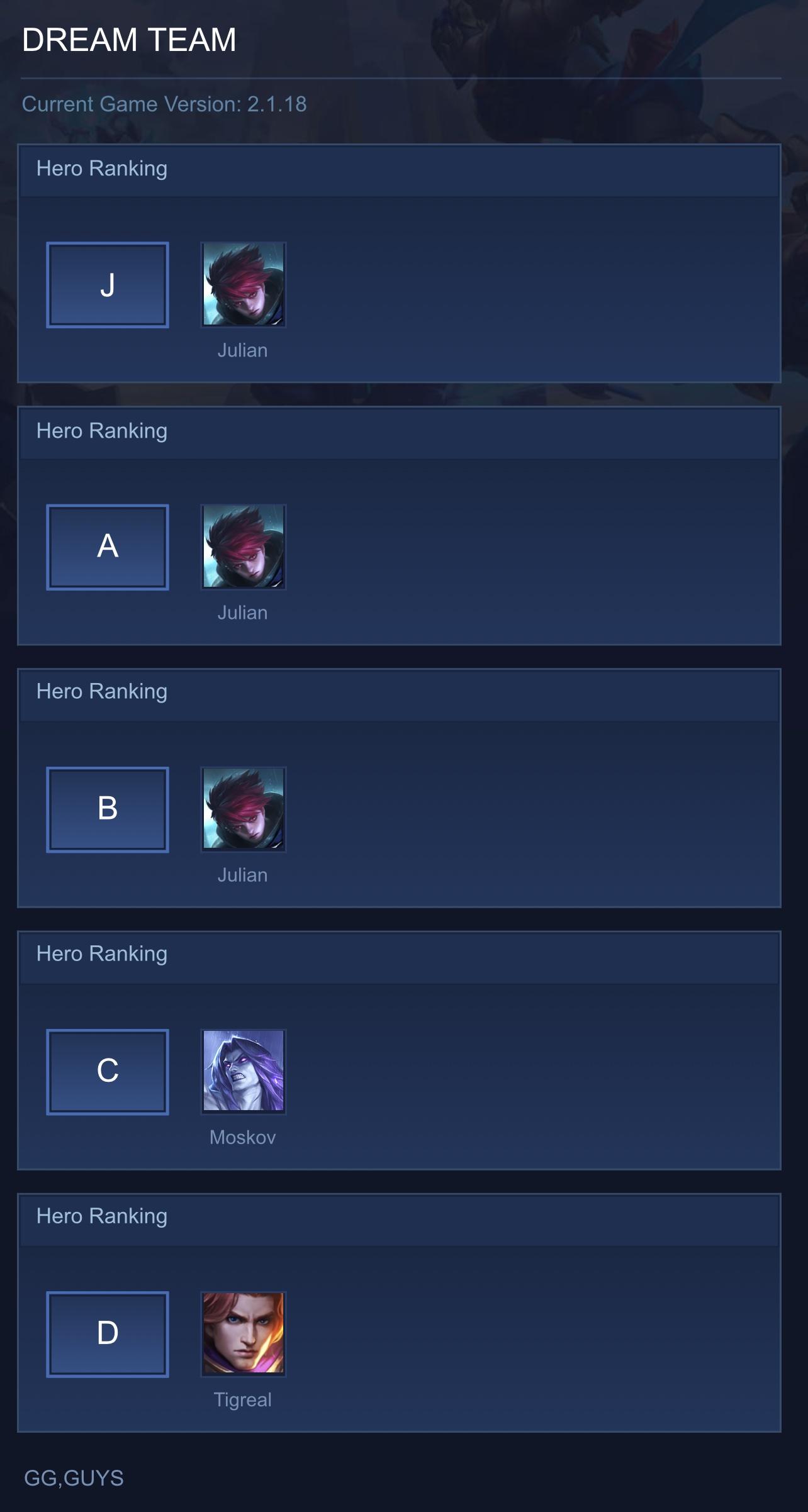 DREAM TEAM