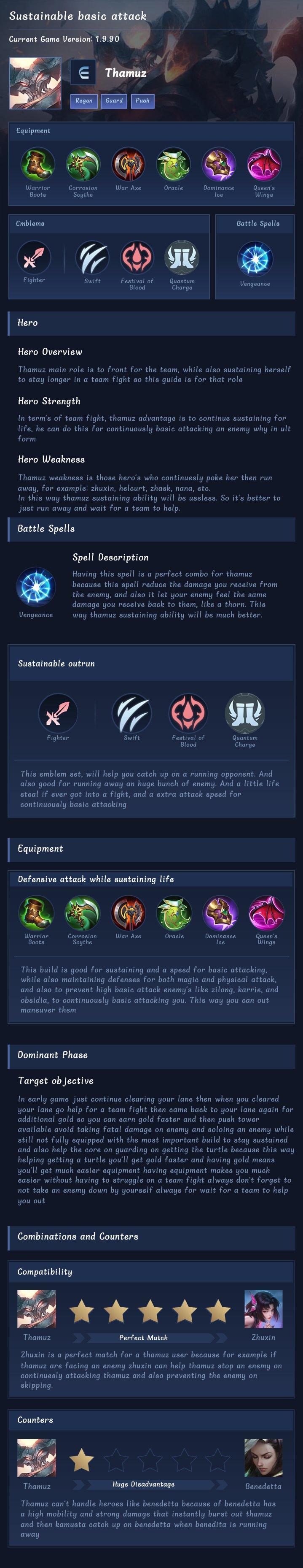 Sustainable basic attack