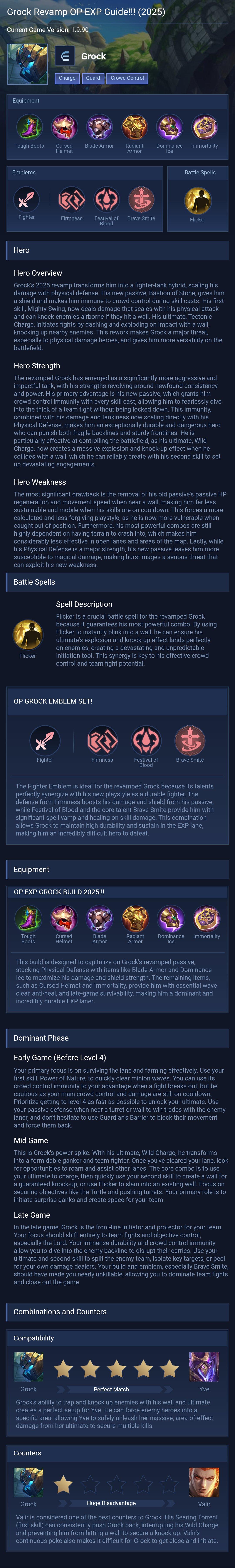 Grock Revamp OP EXP Guide!!! (2025)