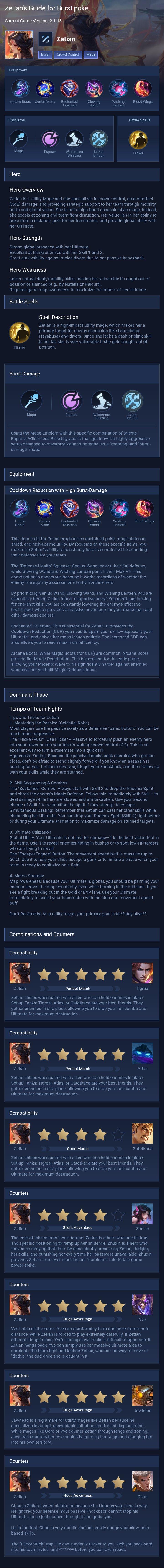 Zetian's Guide for Burst poke