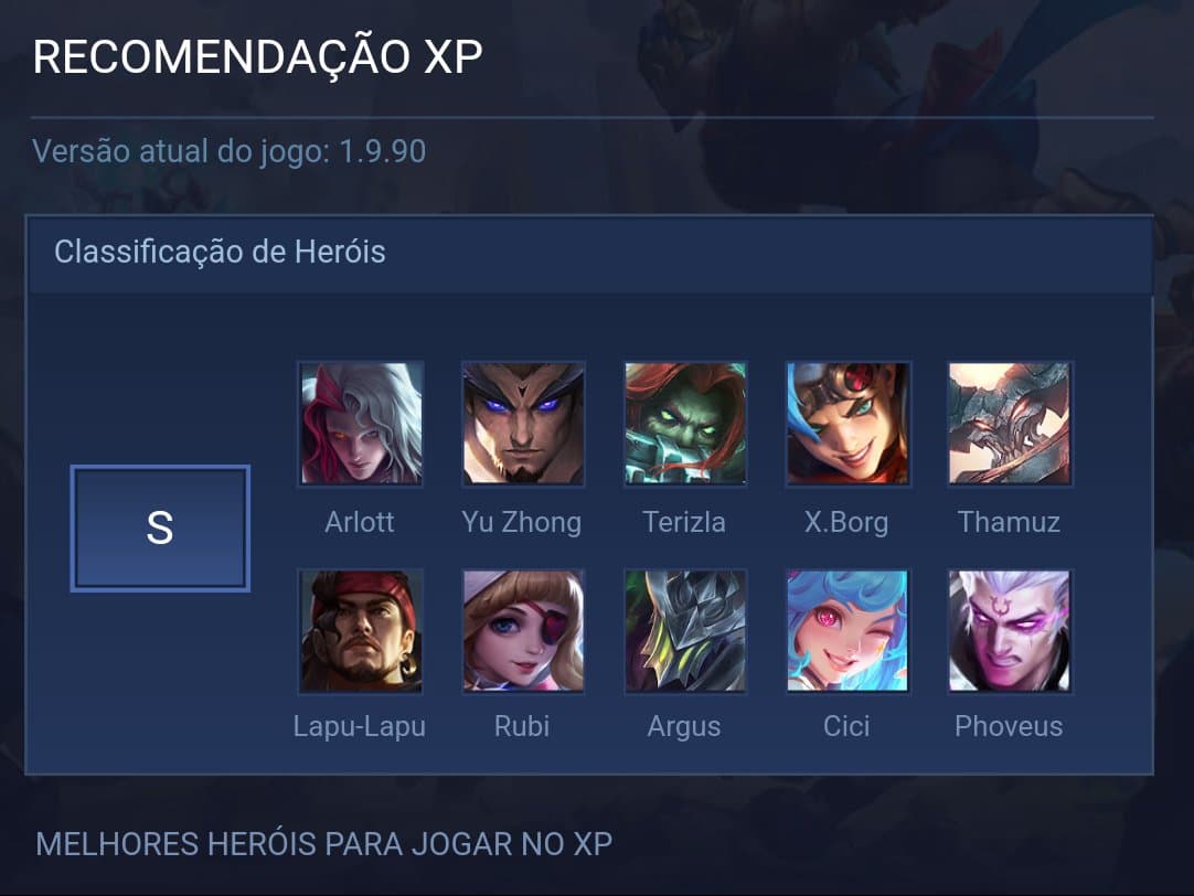 XP RECOMMENDATION
