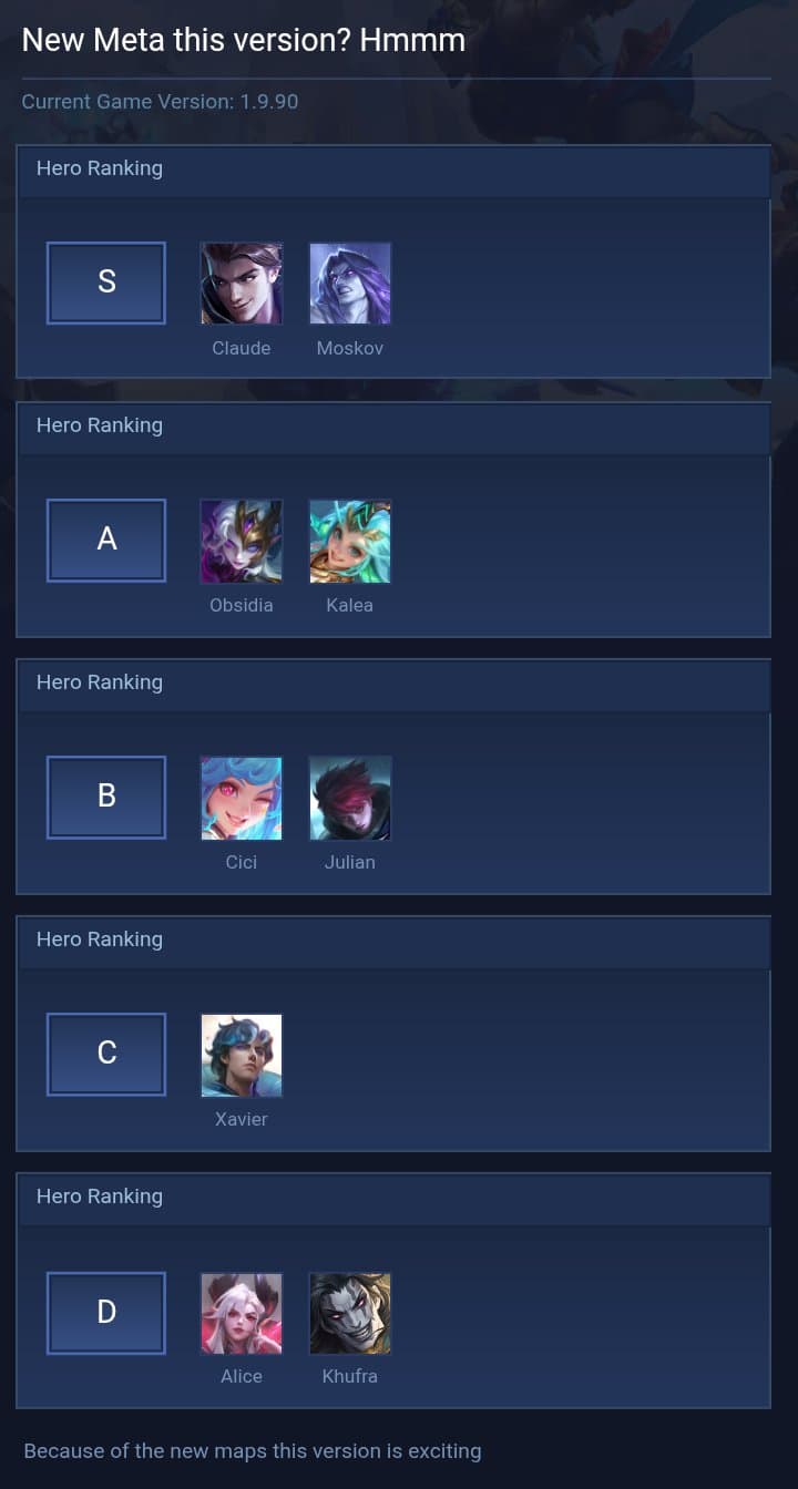 New Meta this version? Hmmm